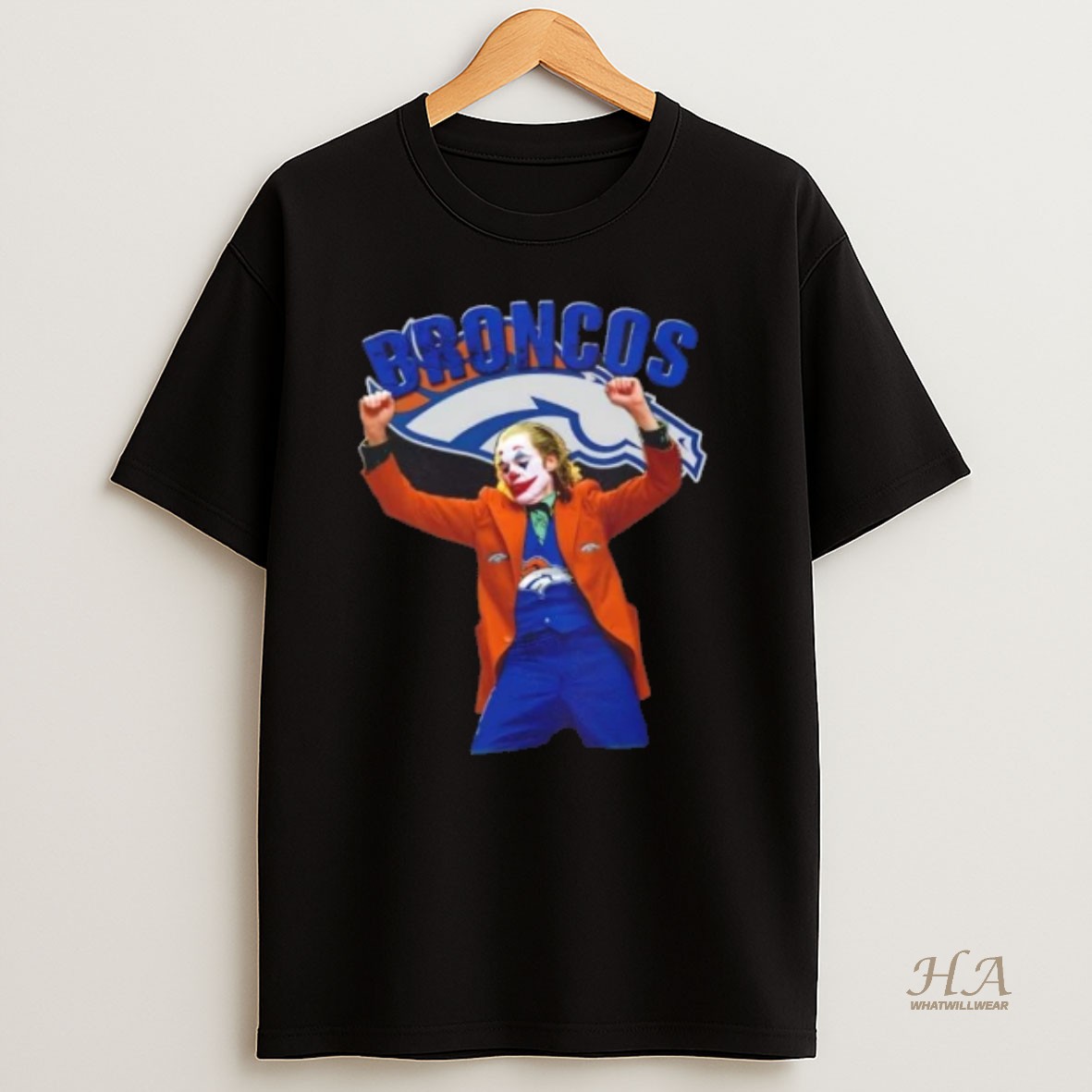Official Joker Dancing Denver Broncos Football T Shirt