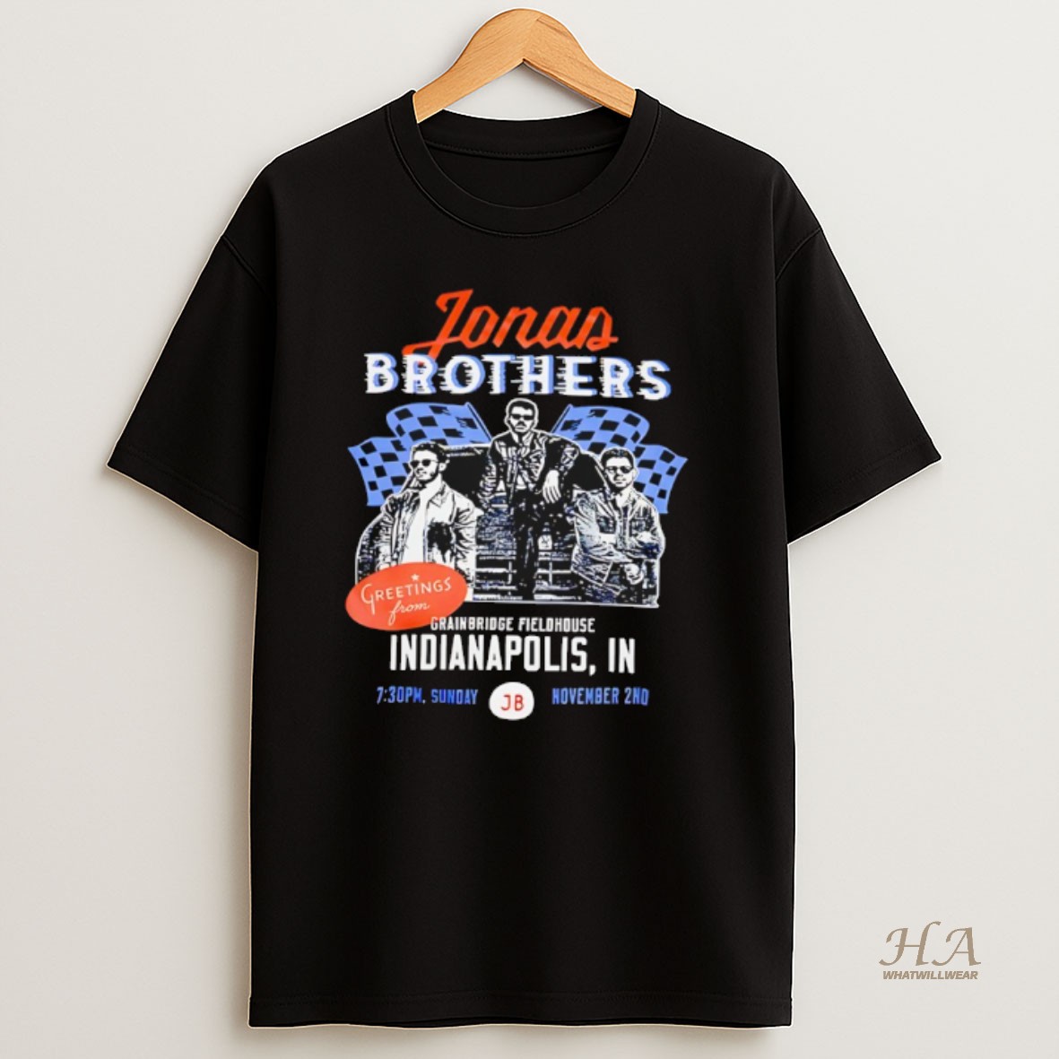 Official Jonas Brothers Tour Indianapolis In Nov 02 2025 T Shirt