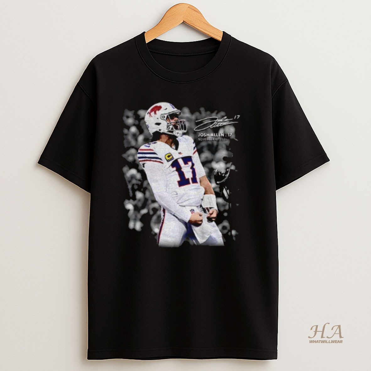 Official Josh Allen Buffalo Bills Flash Features Week 11 Nfl 2025 Signature T Shirt