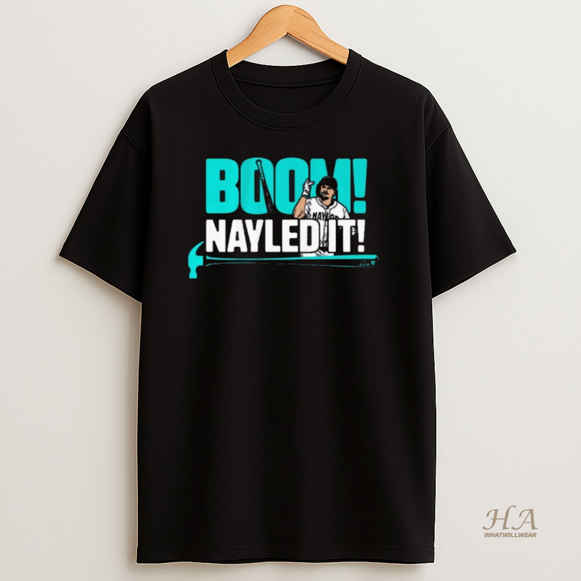 Official Josh Naylor Boom Nayled It Seattle Mariners Mlb T Shirt