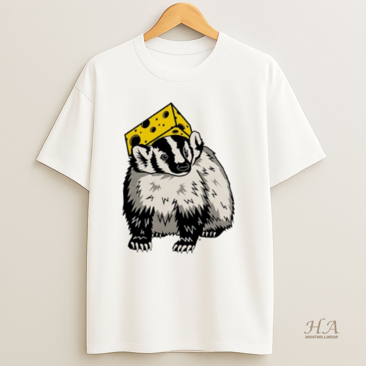Official Just A Badger With Some Cheese T Shirt
