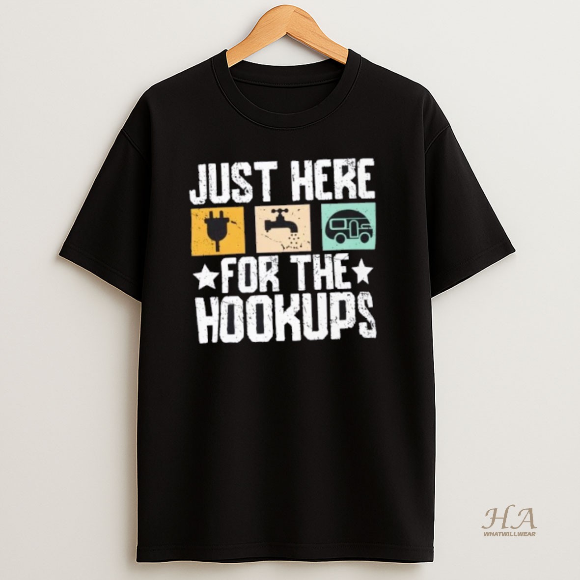Official Just Here For The Hookups Vintage T Shirt