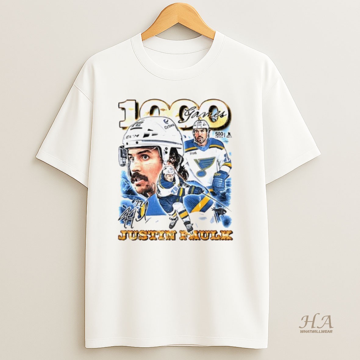 Official Justin Faulk St T Shirt