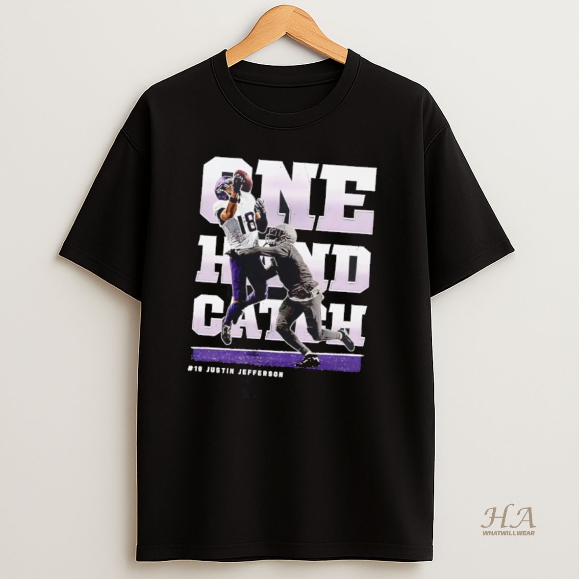Official Justin Jefferson One Hand Catch Minnesota Vikings T Shirt