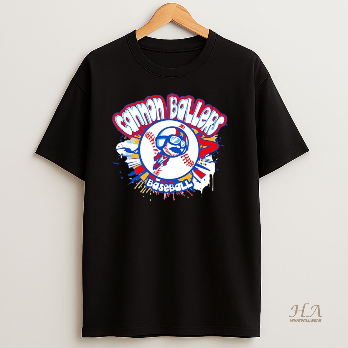 Official Kannapolis Cannon Ballers Baseball T Shirt