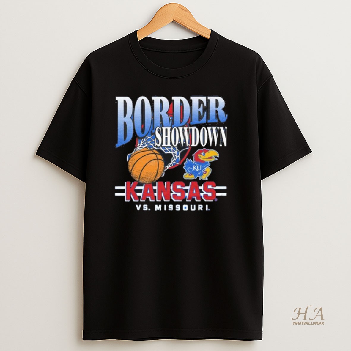 Official Kansas Jayhawks Basketball Border Showdown 2025 Vs Missouri T Shirt