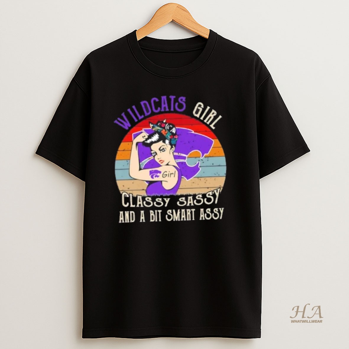Official Kansas State Wildcats Girl Classy Sassy And A Bit Smart Assy T Shirt