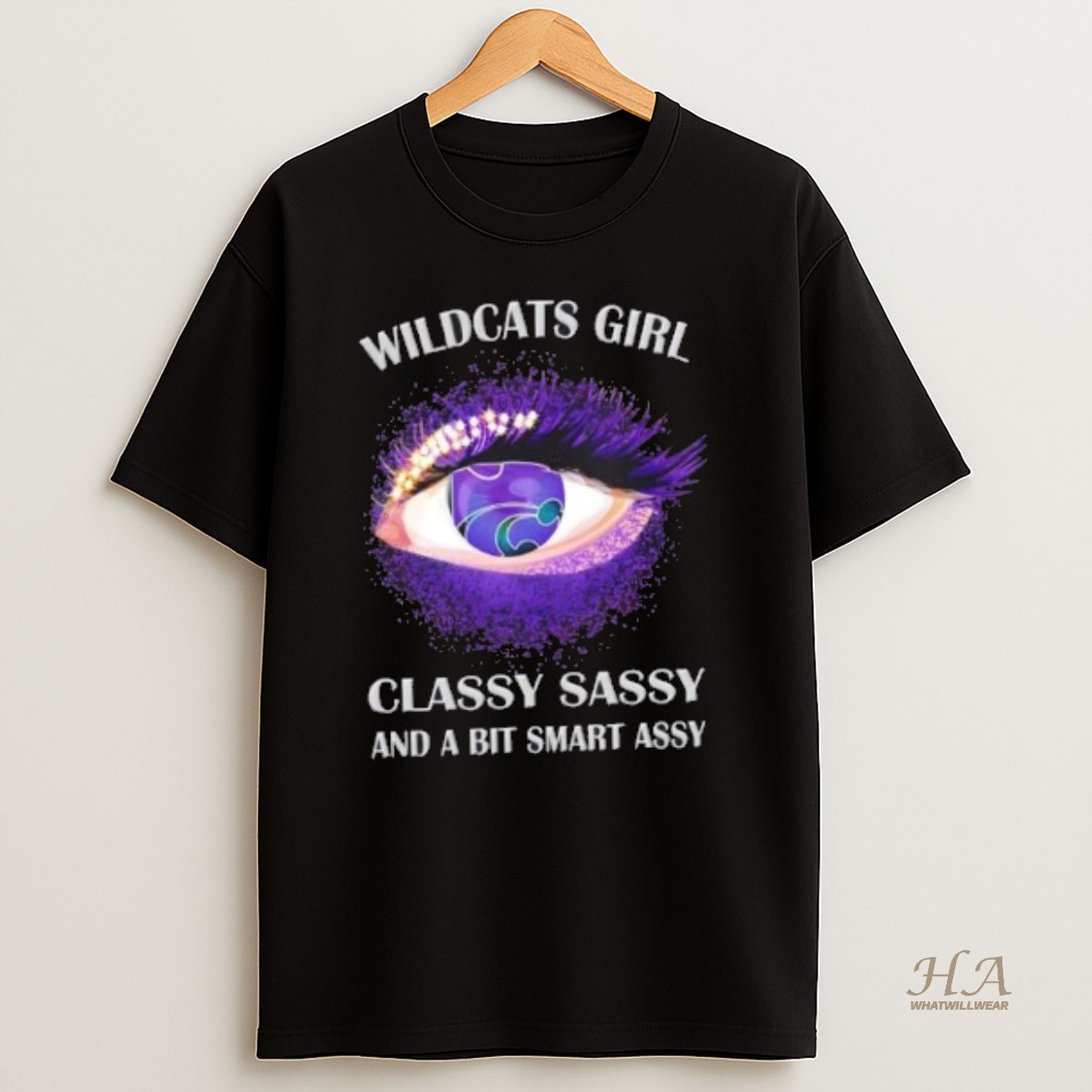 Official Kansas State Wildcats Eye Girl Fans Classy Sassy And A Bit Smart Assy T Shirt