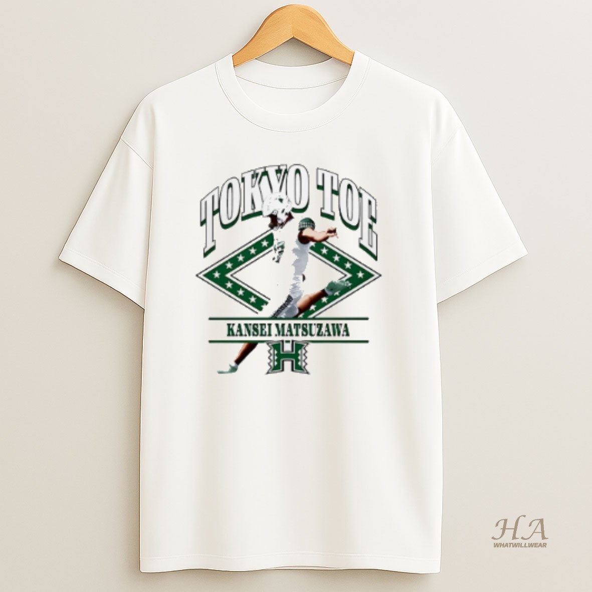 Official Kansei Matsuzawa Hawaii Rainbow Warriors Illustrated T Shirt