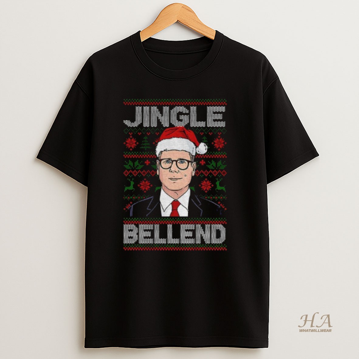 Official Keir Starmer Jingle Bellend Merry Christmas T Shirt