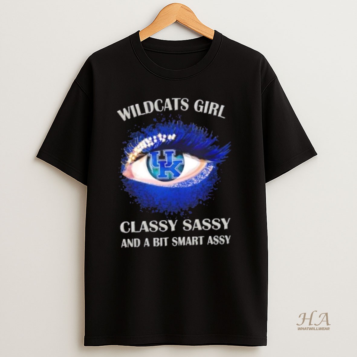 Official Kentucky Wildcats Eye Girl Fans Classy Sassy And A Bit Smart Assy T Shirt