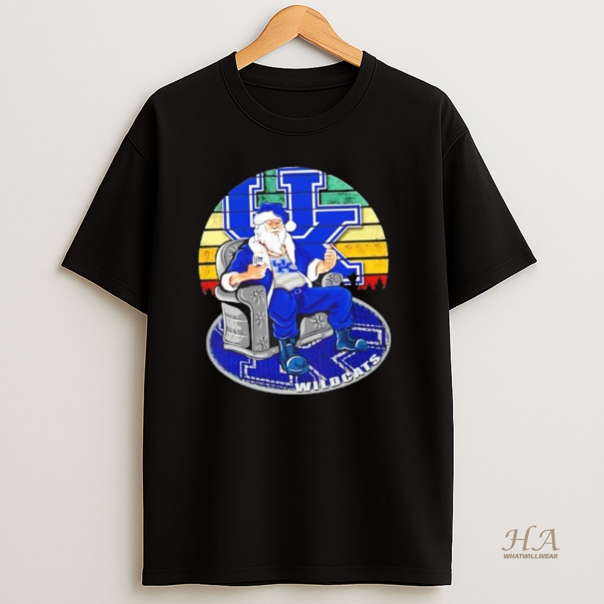Official Kentucky Wildcats X Santa Claus Christmas Vintage Shirt