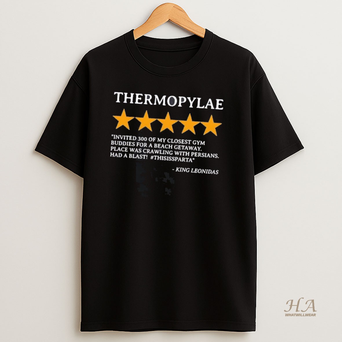 Official King Leonidas Thermopylae 5 Star Review Thisissparta T Shirt