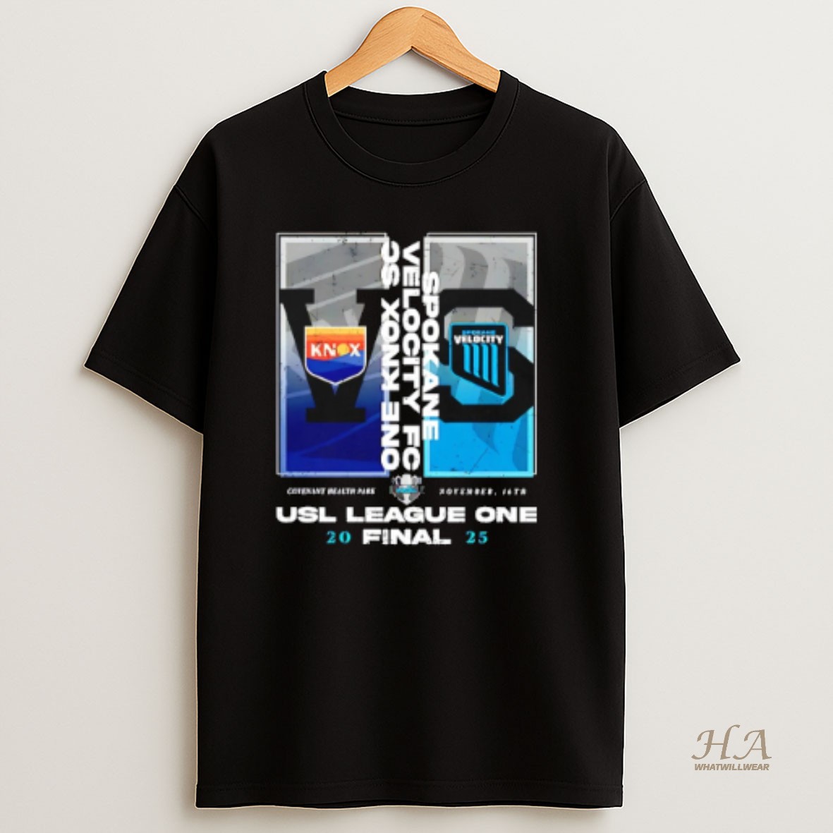 Official Knoxville Sc Vs Spokane Velocity Fc 2025 Usl League One Final Match Up One T Shirt