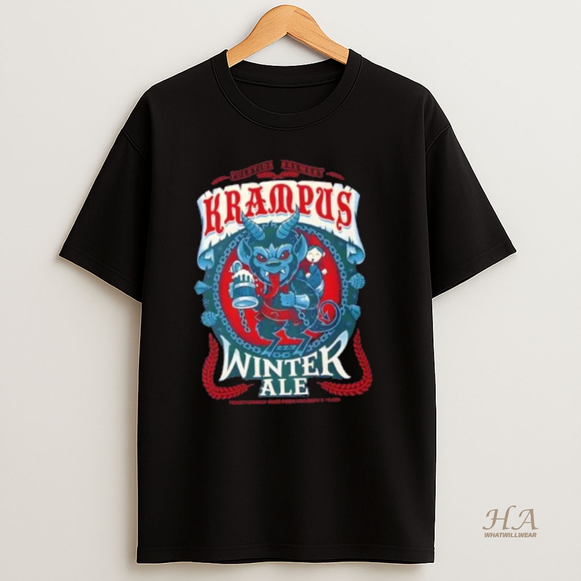 Official Krampus Winter Ale Gothic Christmas T Shirt