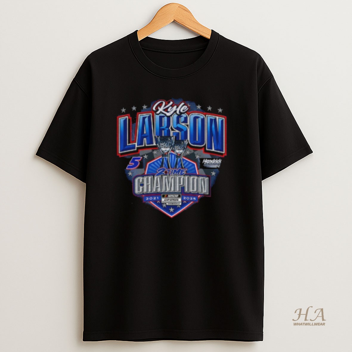 Official Kyle Larson Hendrick Motorsports Two Time Nascar Cup Series Champion T Shirt