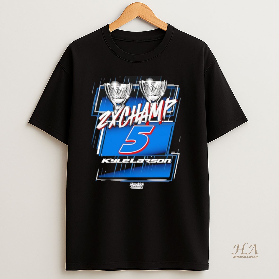 Official Kyle Larson Hendrick Nascar Cup Series Champion Trophy 2025 T Shirt