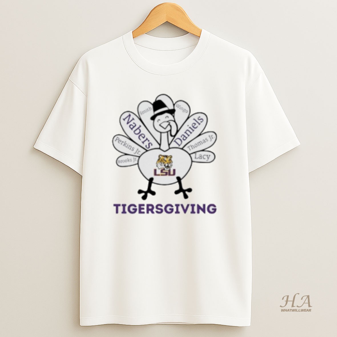 Official Lsu Tigers X Turkey Tigersgiving Thanksgiving T Shirt