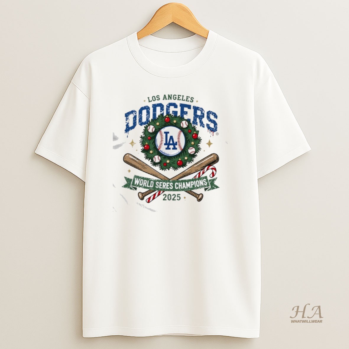 Official La Dodgers World Series Champions 2025 Christmas T Shirt