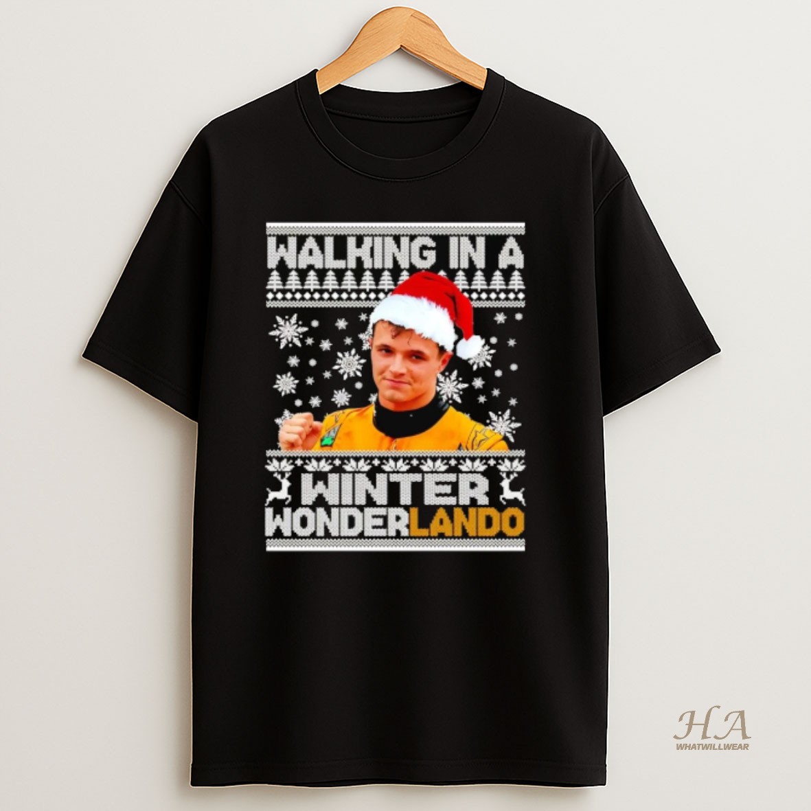 Official Lando Walking In A Winter Wonderlando Christmas T Shirt