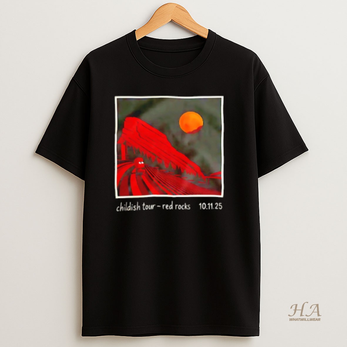 Official Lane 8 Red Rocks Amphitheatre T Shirt