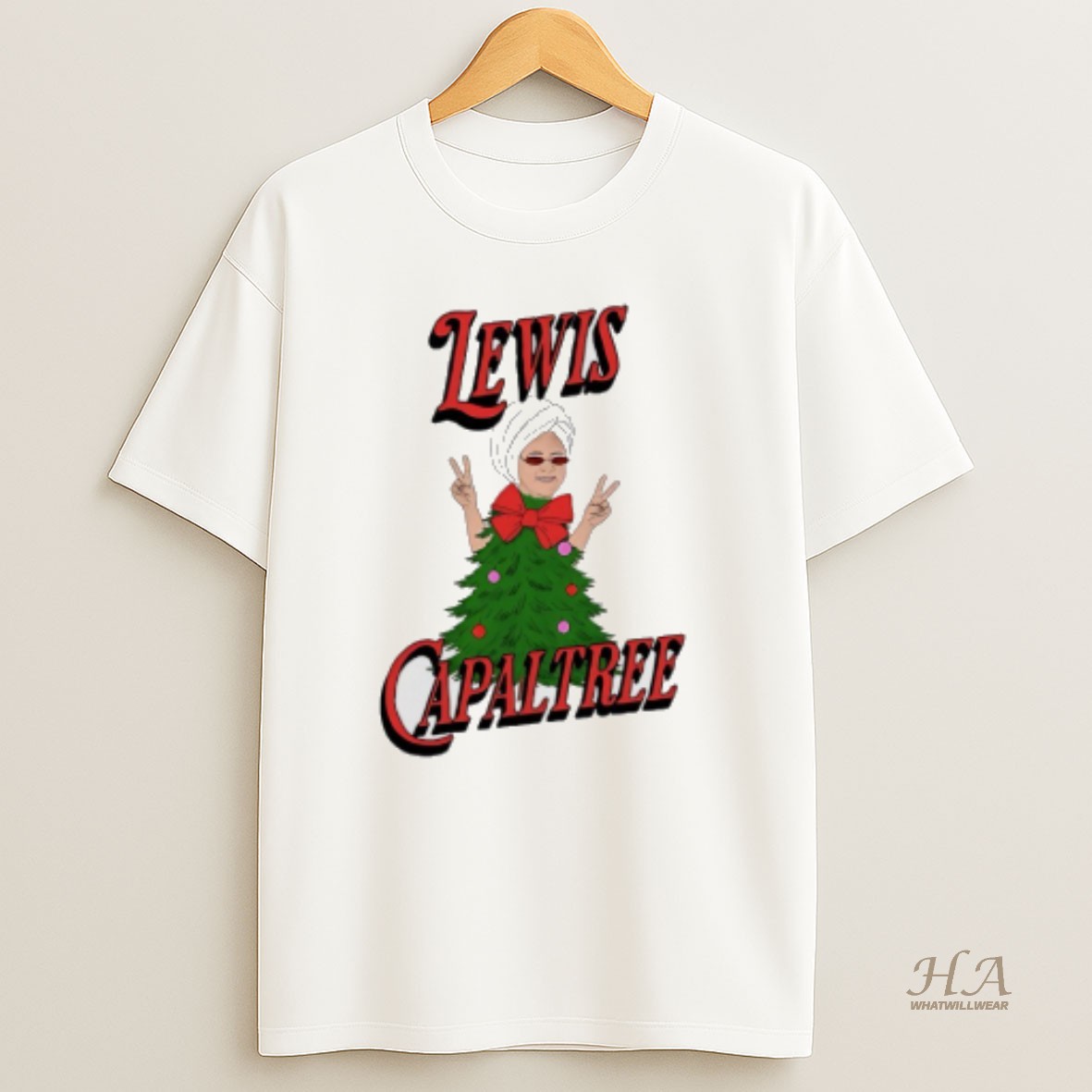Official Lewis Capaltree Christmas Tree T Shirt