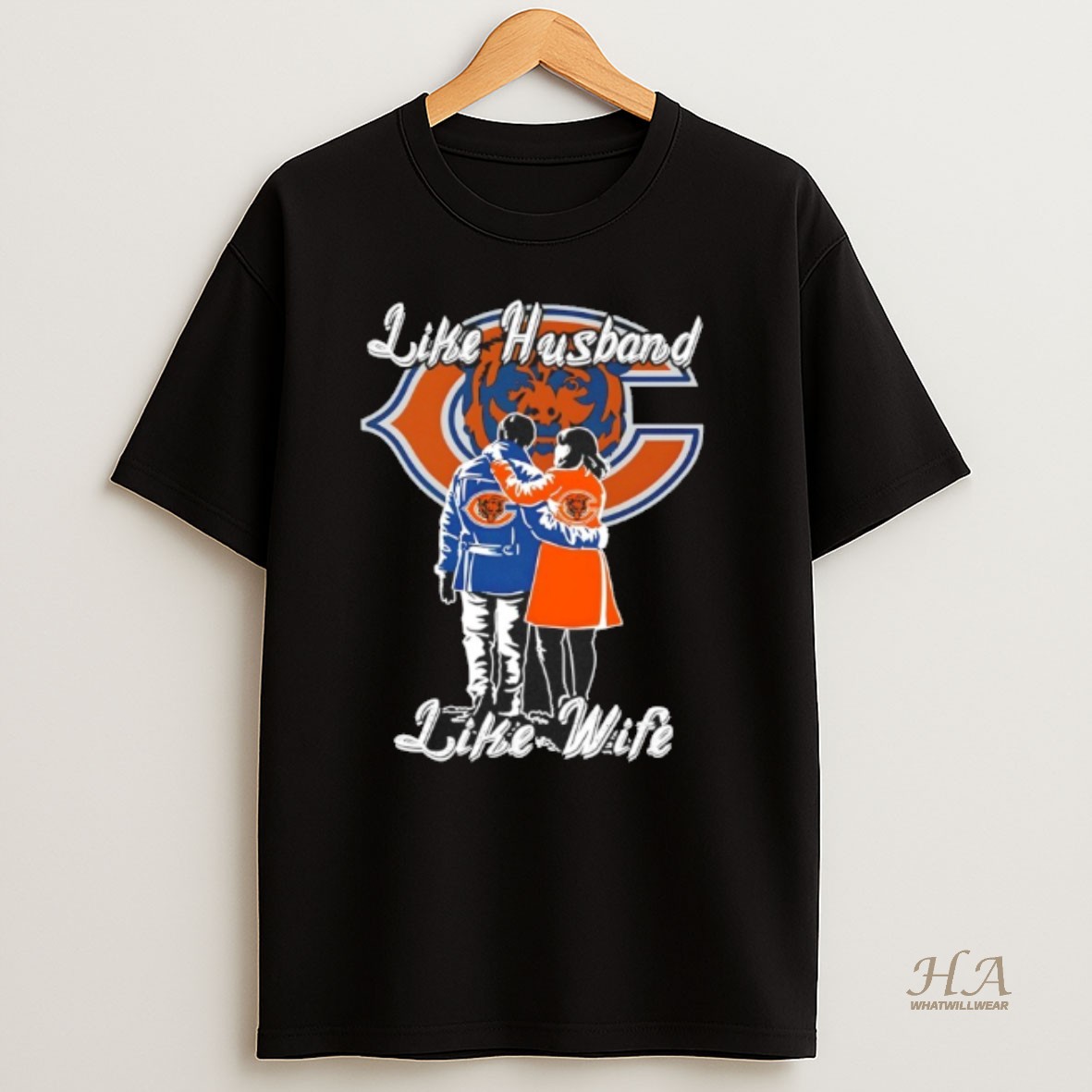 Official Like Husband Like Wife Like Chicago Bears T Shirt