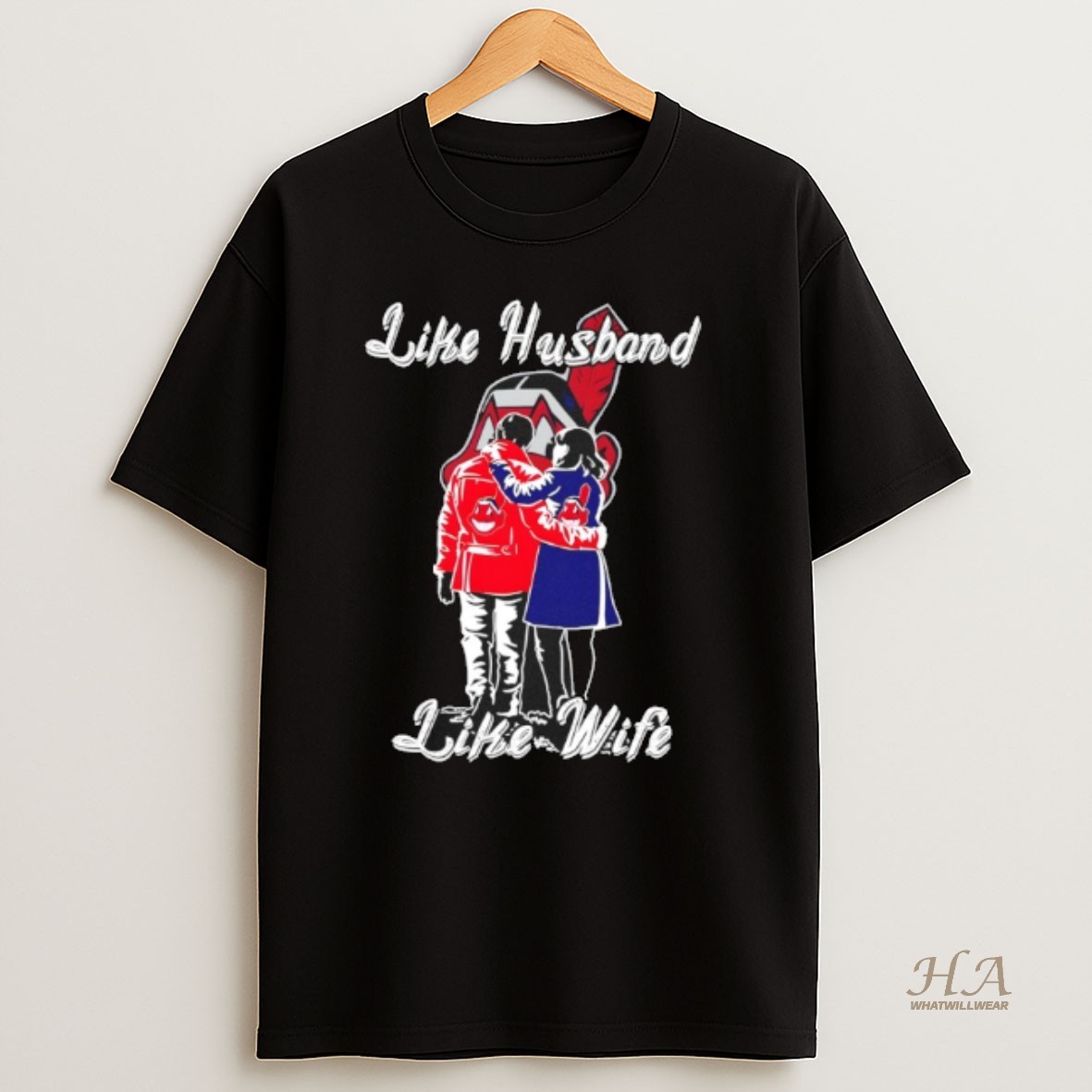 Official Like Husband Like Wife Like Cleveland Indians T Shirt