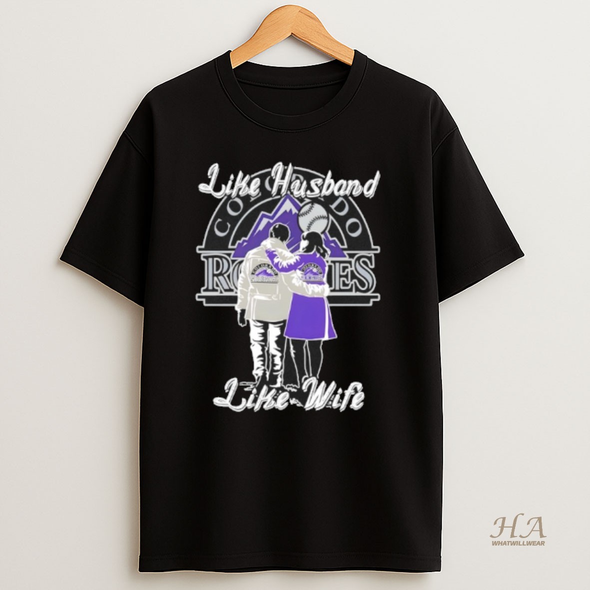 Official Like Husband Like Wife Like Colorado Rockies T Shirt