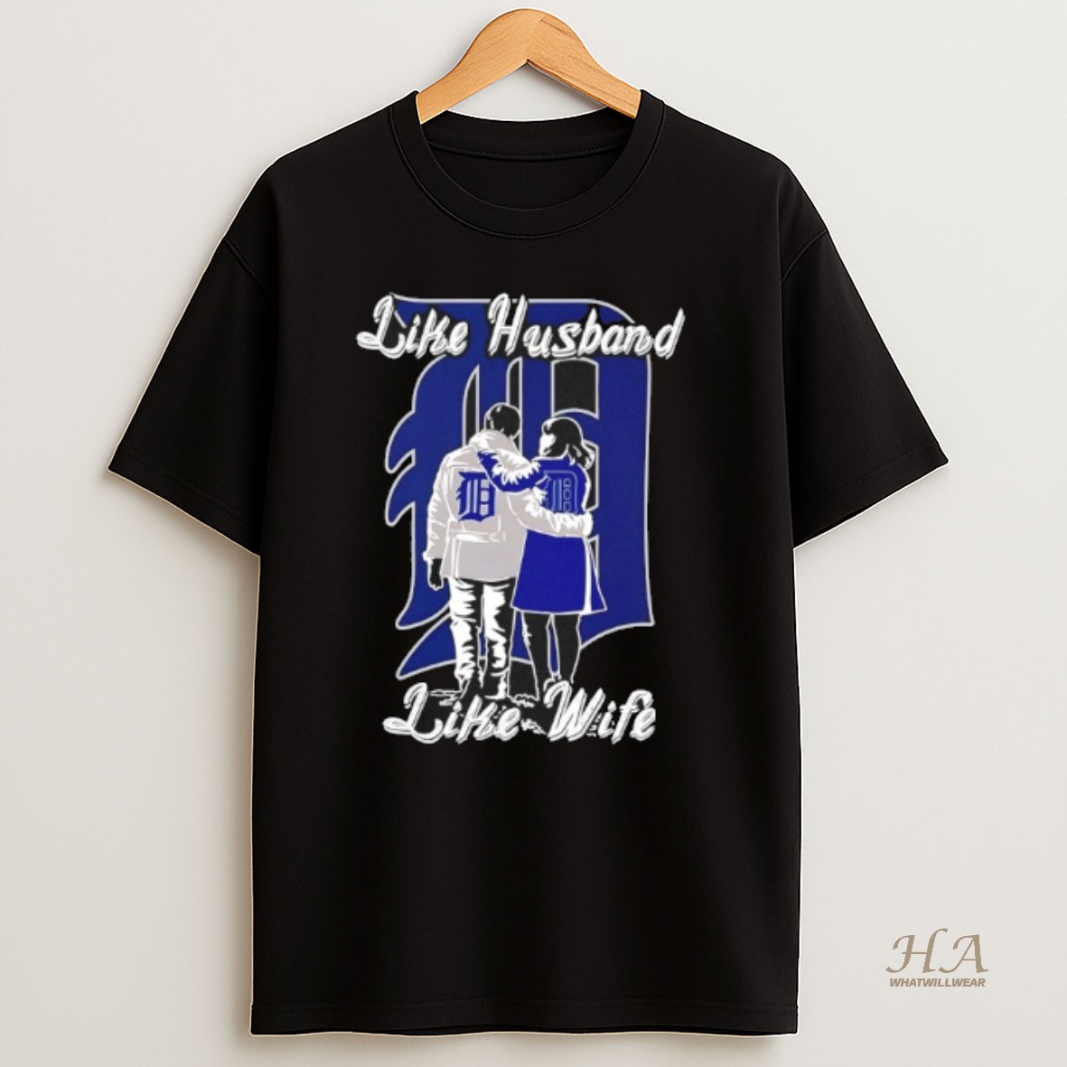 Official Like Husband Like Wife Like Detroit Tigers T Shirt