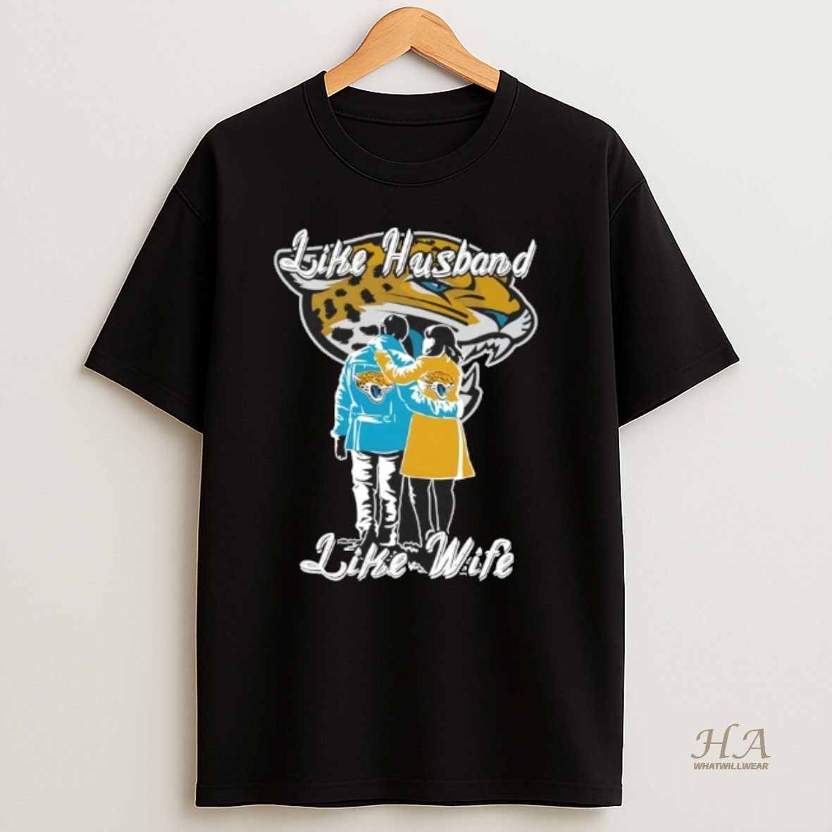 Official Like Husband Like Wife Like Jacksonville Jaguars T Shirt