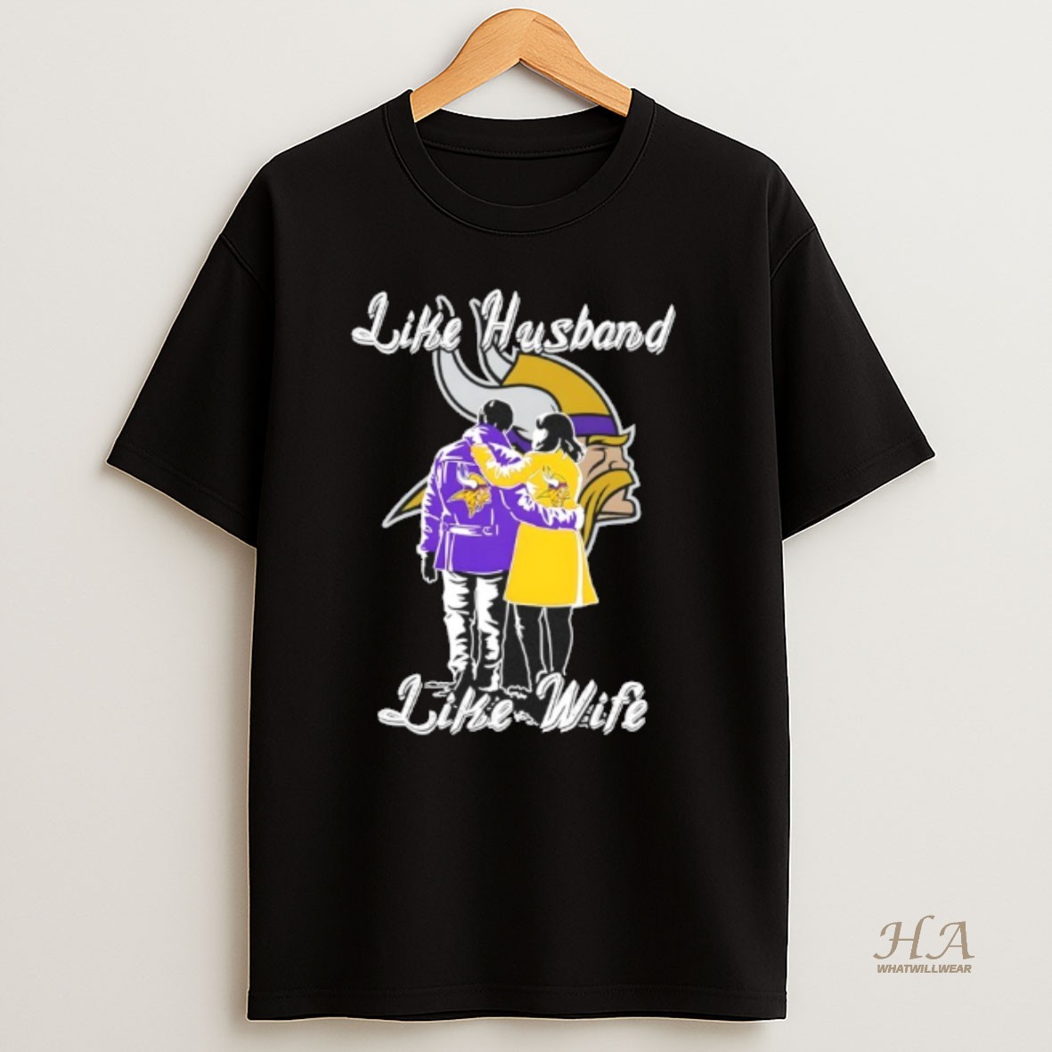 Official Like Husband Like Wife Like Minnesota Vikings T Shirt