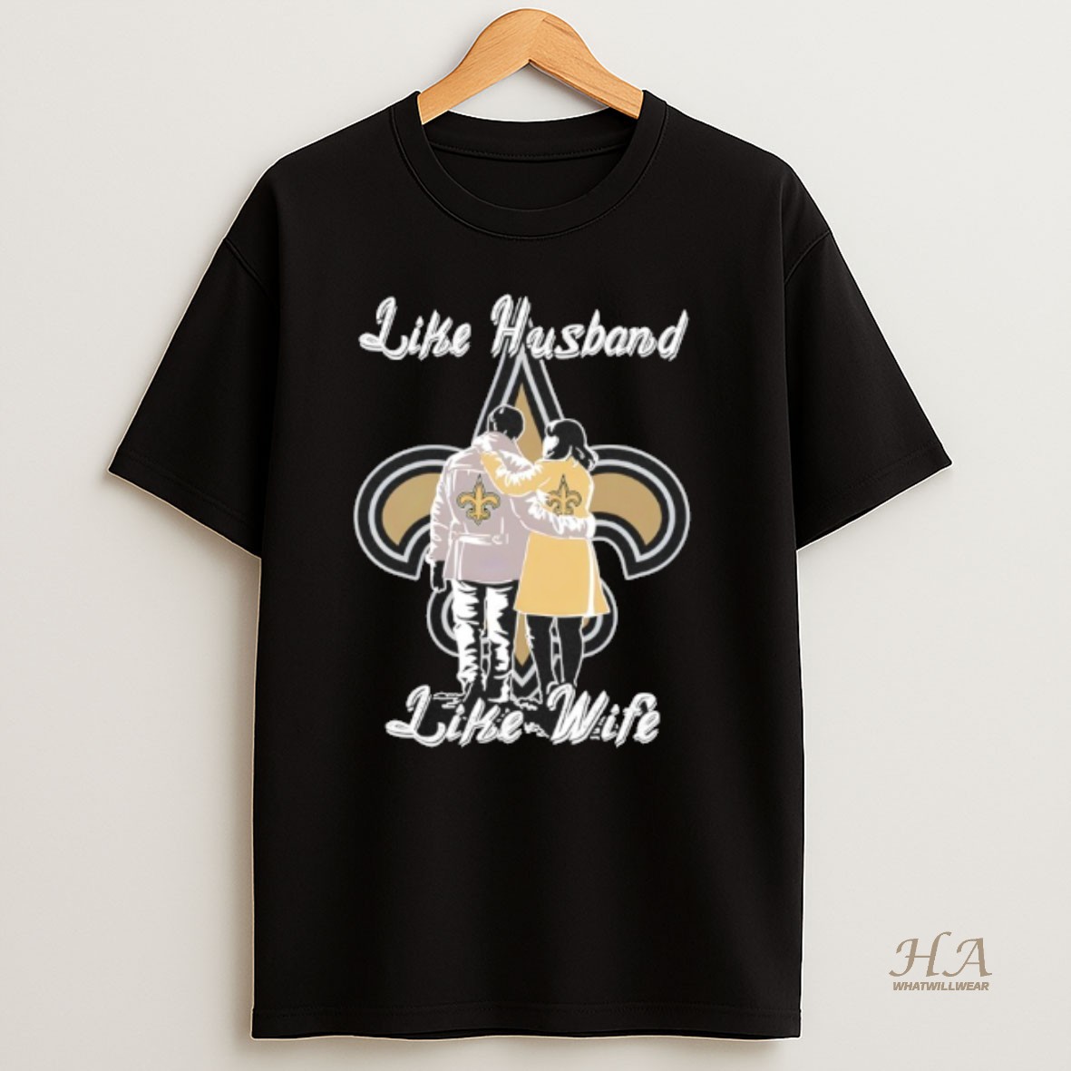 Official Like Husband Like Wife Like New Orleans Saints T Shirt