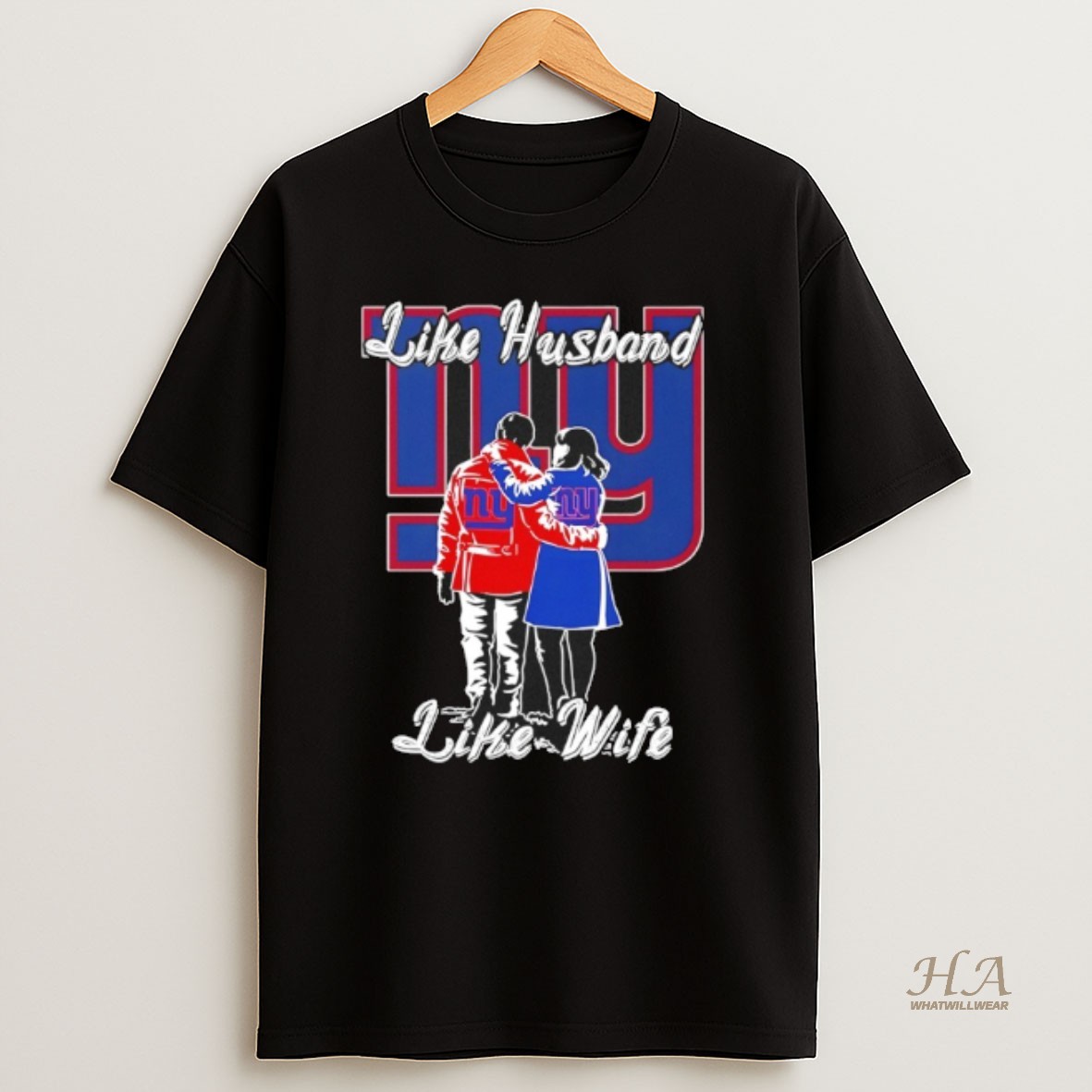 Official Like Husband Like Wife Like New York Giants T Shirt
