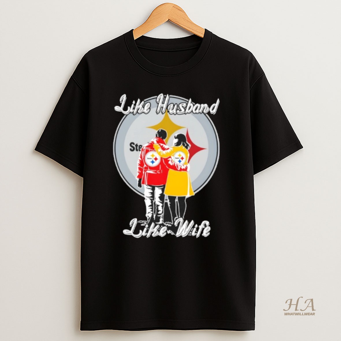 Official Like Husband Like Wife Like Pittsburgh Steelers T Shirt