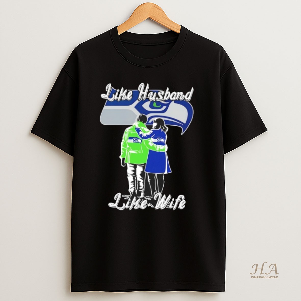 Official Like Husband Like Wife Like Seattle Seahawks T Shirt