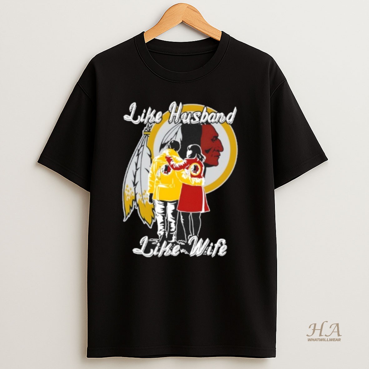 Official Like Husband Like Wife Like Washington Redskins T Shirt