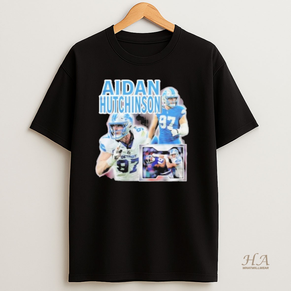 Official Lions Tyleik Williams Aidan Hutchison T Shirt