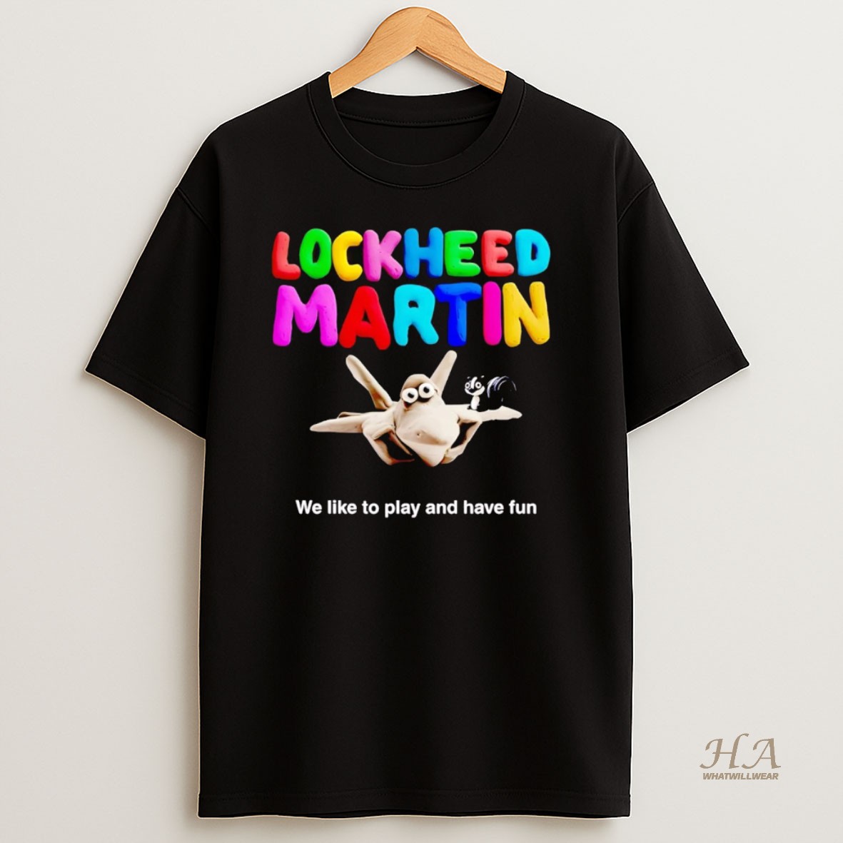 Official Lockheed Martin We Like To Play And Have Fun T Shirt