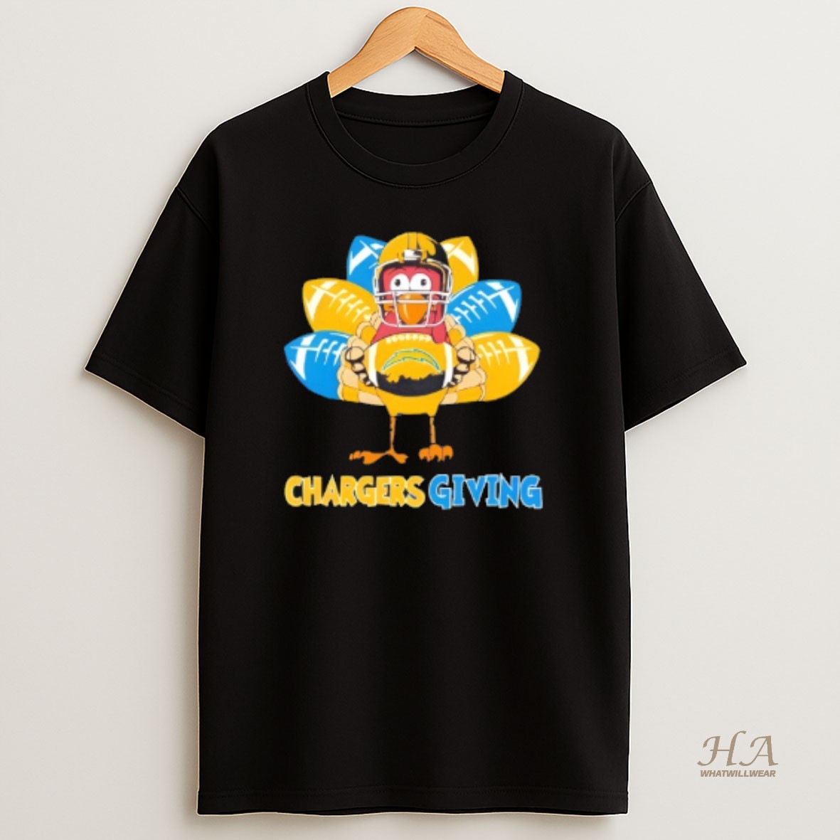 Official Los Angeles Chargers Thanksgiving Turkey T Shirt