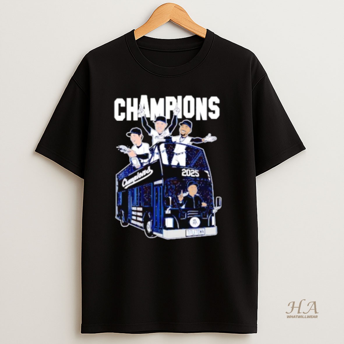 Official Los Angeles Dodgers 2025 World Champions Players Title Town T Shirt
