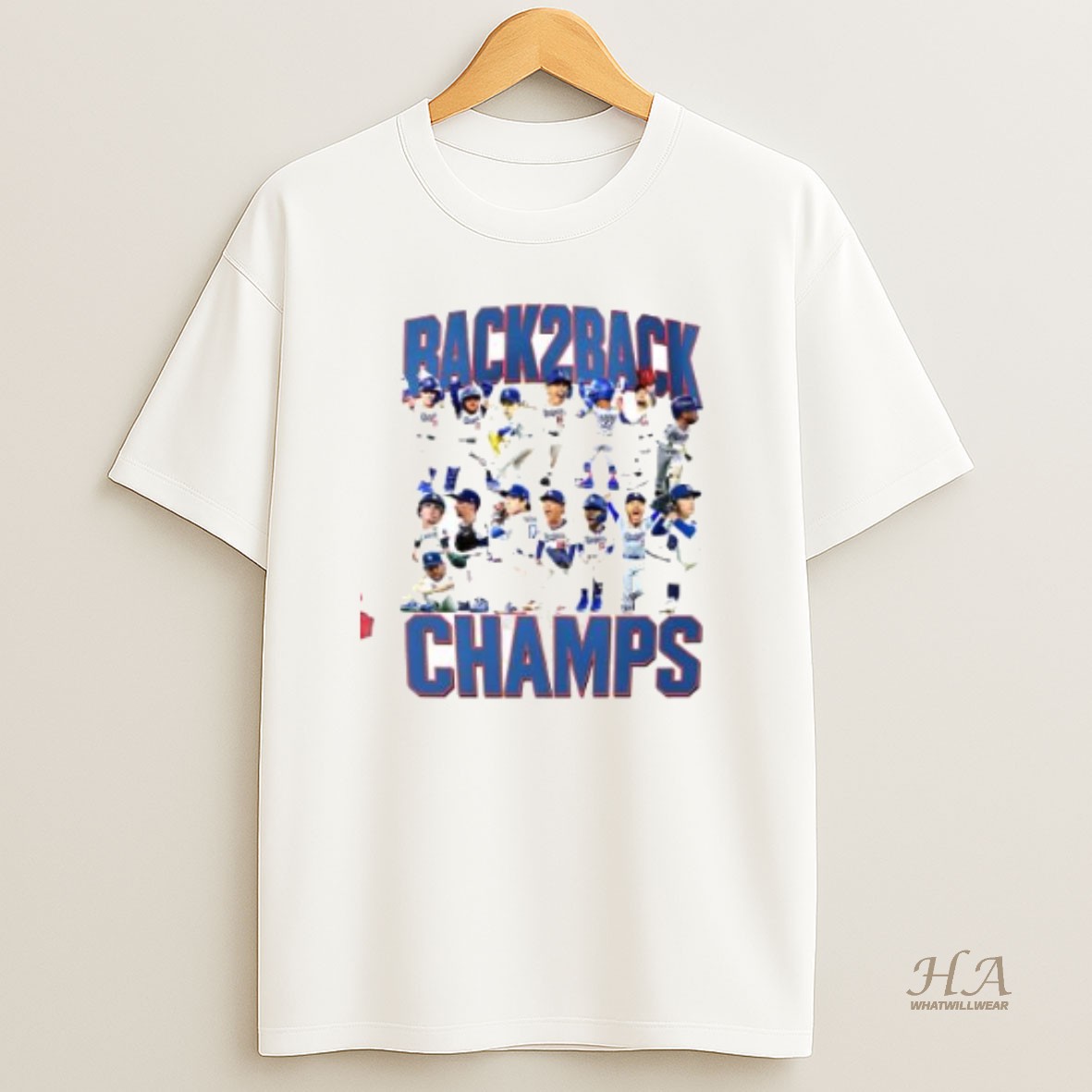 Official Los Angeles Dodgers Back 2 Back Mini Champs T Shirt