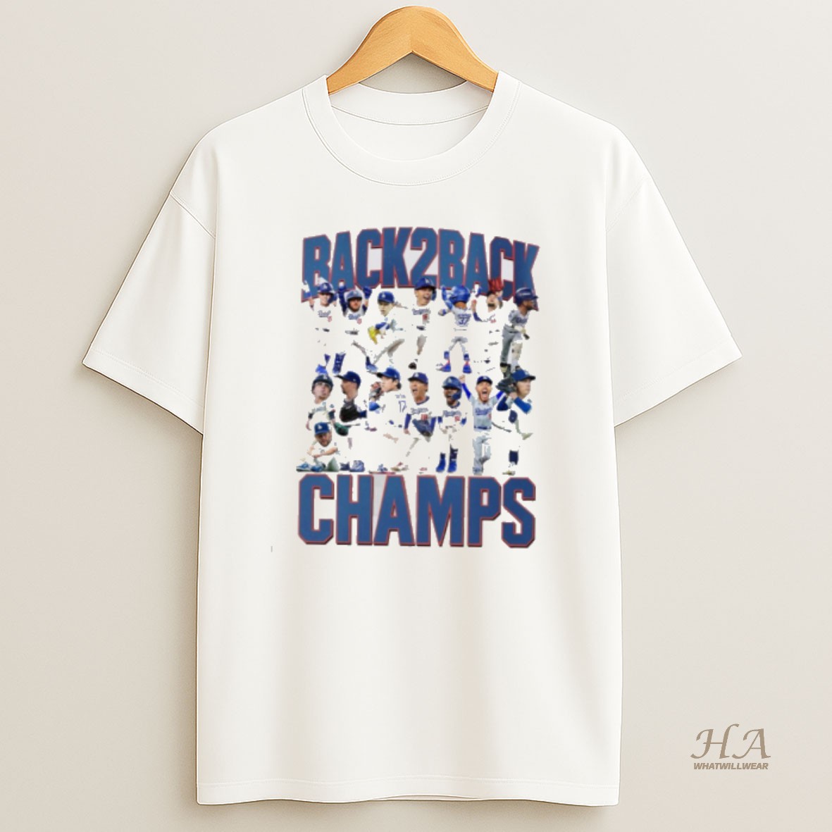 Official Los Angeles Dodgers Back 2 Back Champs Shirt