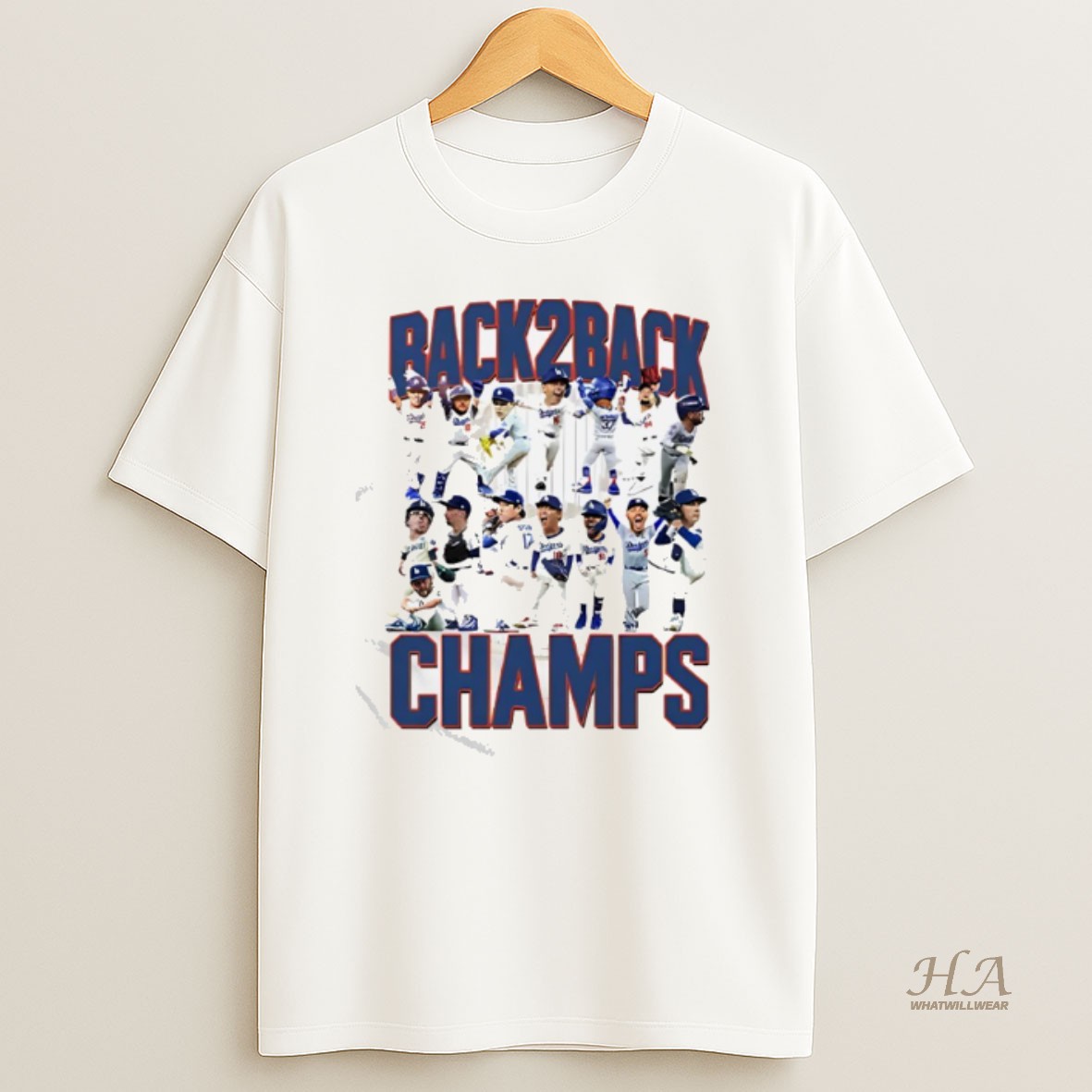 Official Los Angeles Dodgers Back2back Champs T Shirt