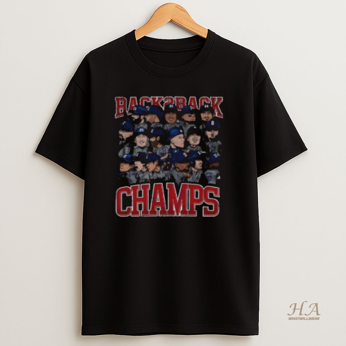 Official Los Angeles Dodgers Baseball Back 2 Back Champs 2025 Mlb World Series Cartoon T Shirt