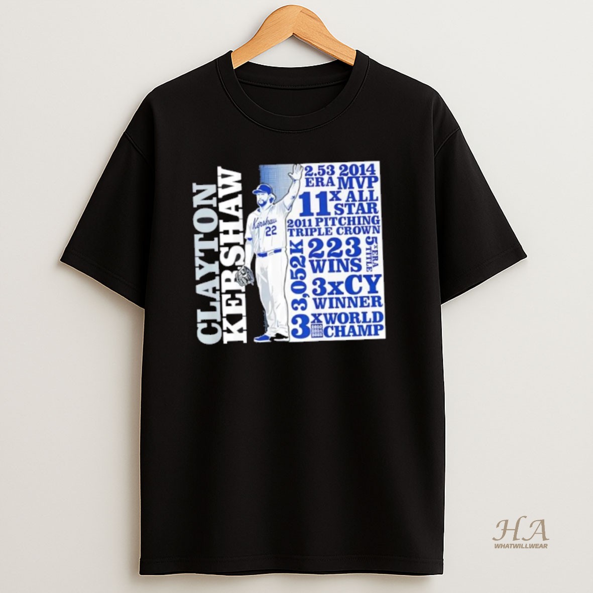 Official Los Angeles Dodgers Clayton Kershaw Goat List T Shirt