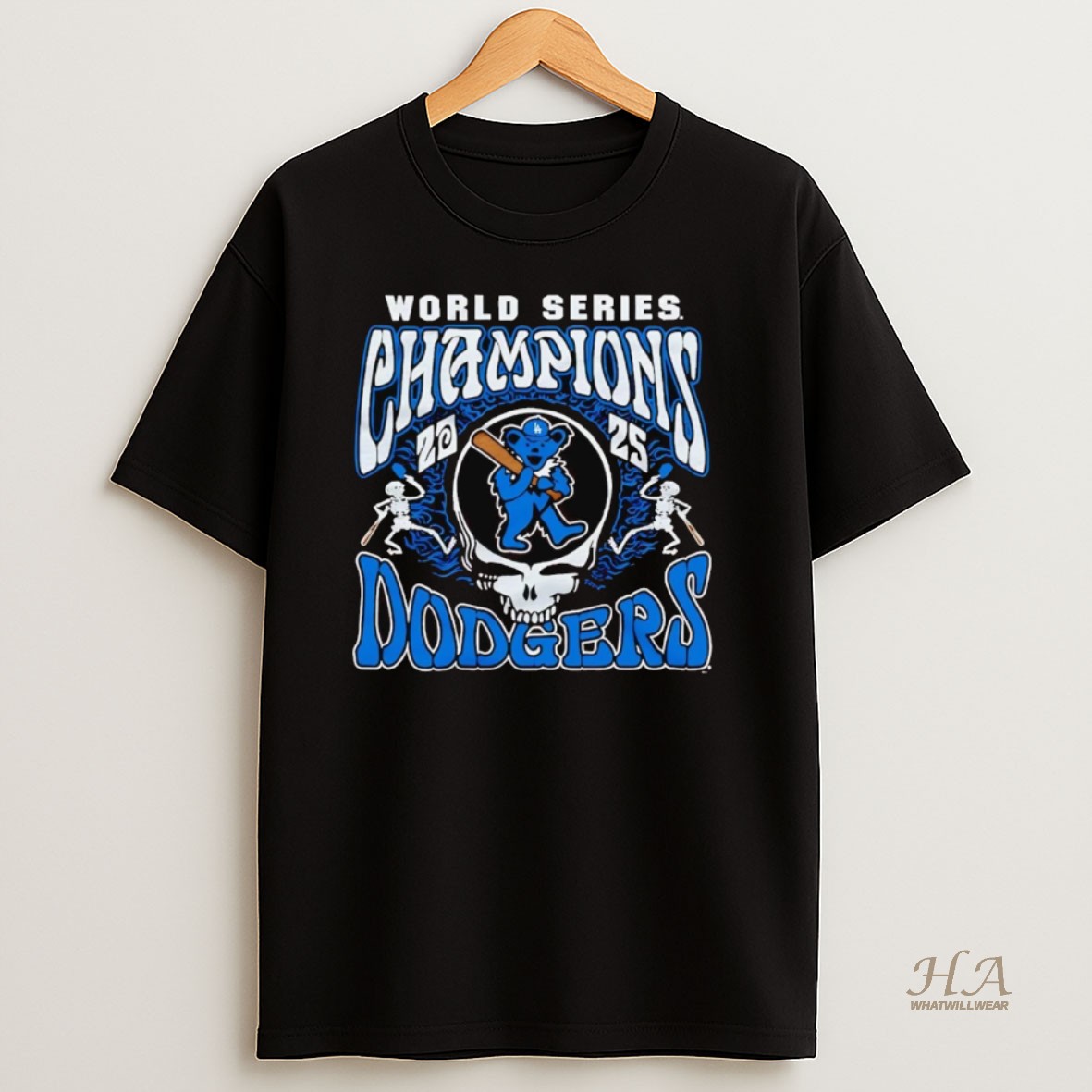 Official Los Angeles Dodgers Grateful Dead World Series Champions 2025 T Shirt