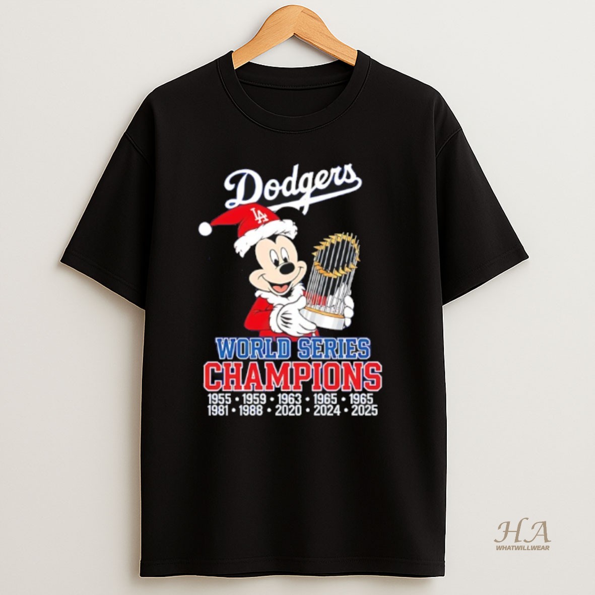 Official Los Angeles Dodgers World Series Champions 2025 X Mickey Mouse T Shirt