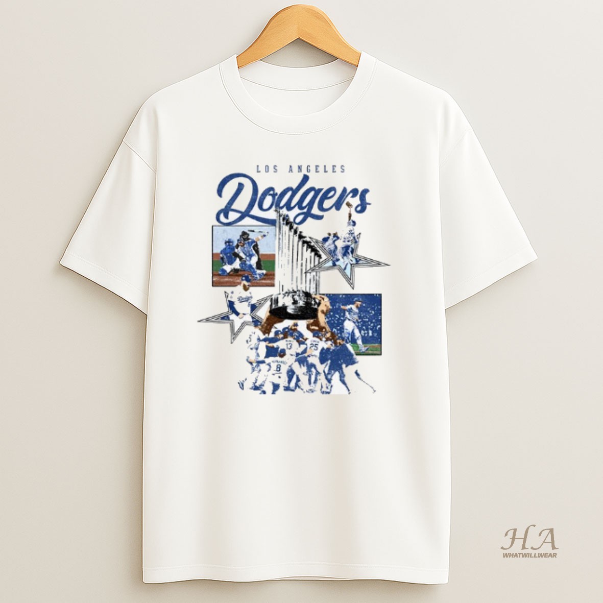 Official Los Angeles Dodgers World Series Champions Tribute T Shirt