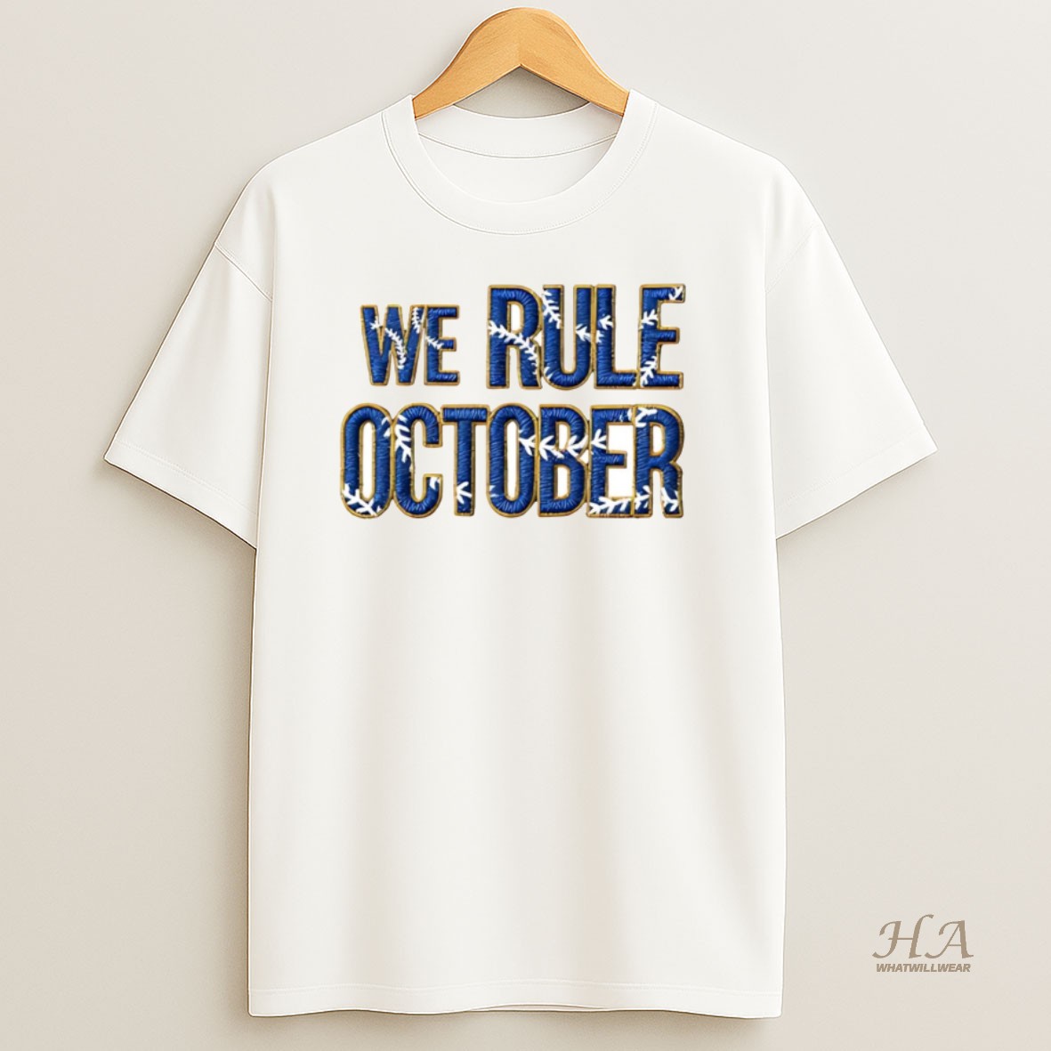 Official Los Angeles Dodgers We Rule October T Shirt